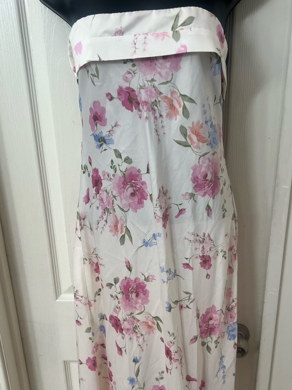 NWT altar’d state Floral Pink Strapless Maxi Skirt sz XL